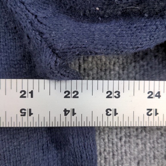 Goodfellow & Co. Men's Full Zip Knit Sweater Blue XL Fair Isle Cotton Blend - Picture 12 of 12